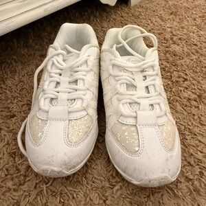 Sparkling White Kids Sneakers